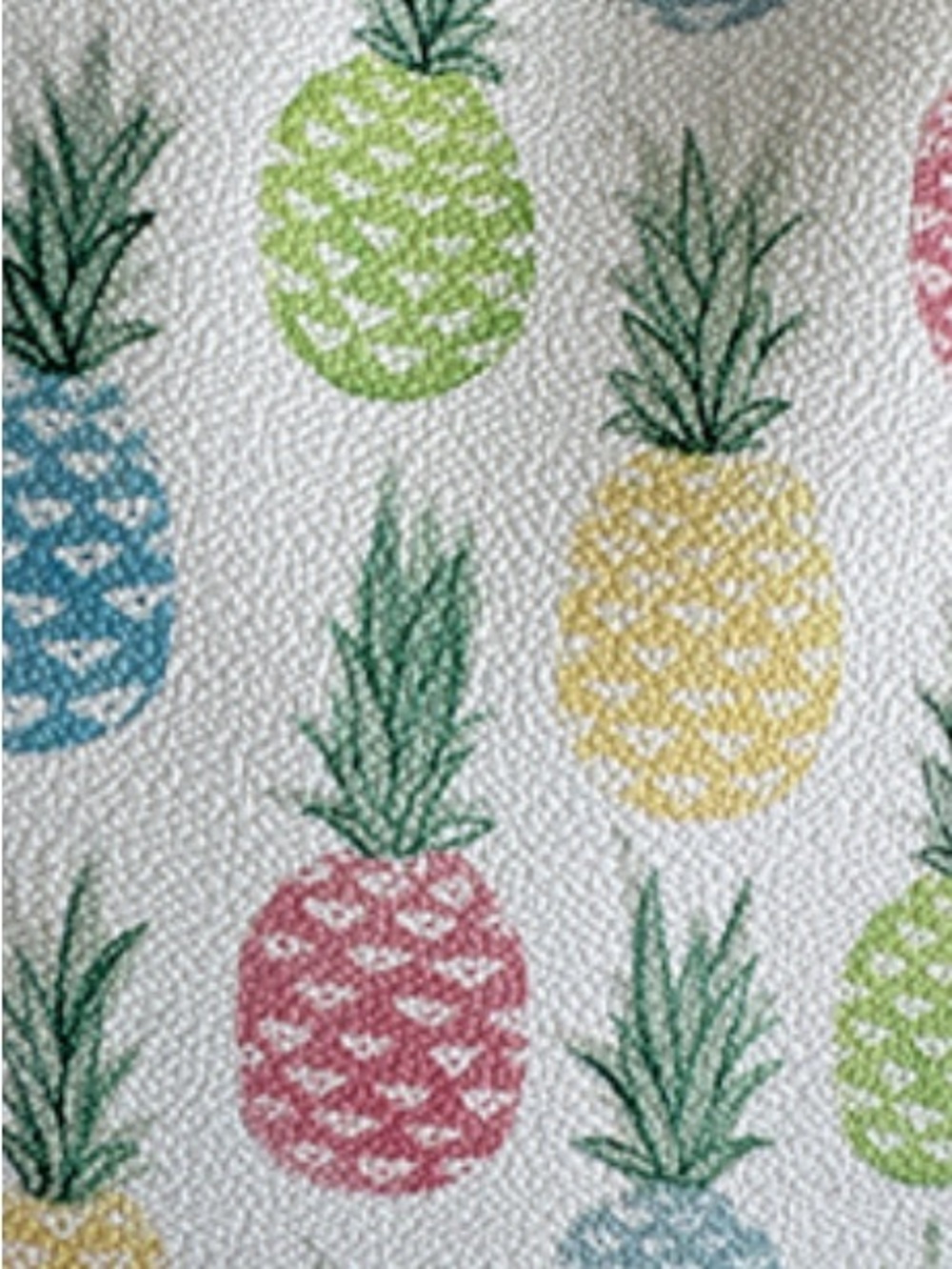 Dooney & Bourke Turquoise-Trim Pineapple Print Satchel - Picture 3 of 5